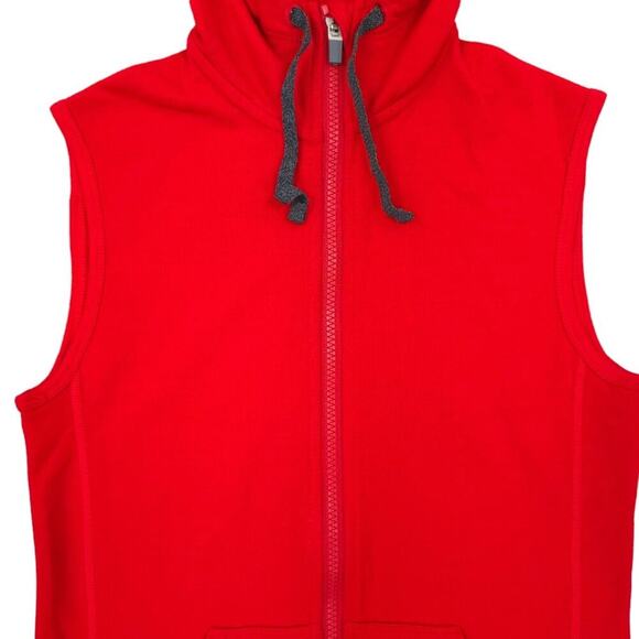 Icebreaker Womens RealFLEECE Dia Hooded Merino Wool Vest Rocket Red - Picture 4 of 13